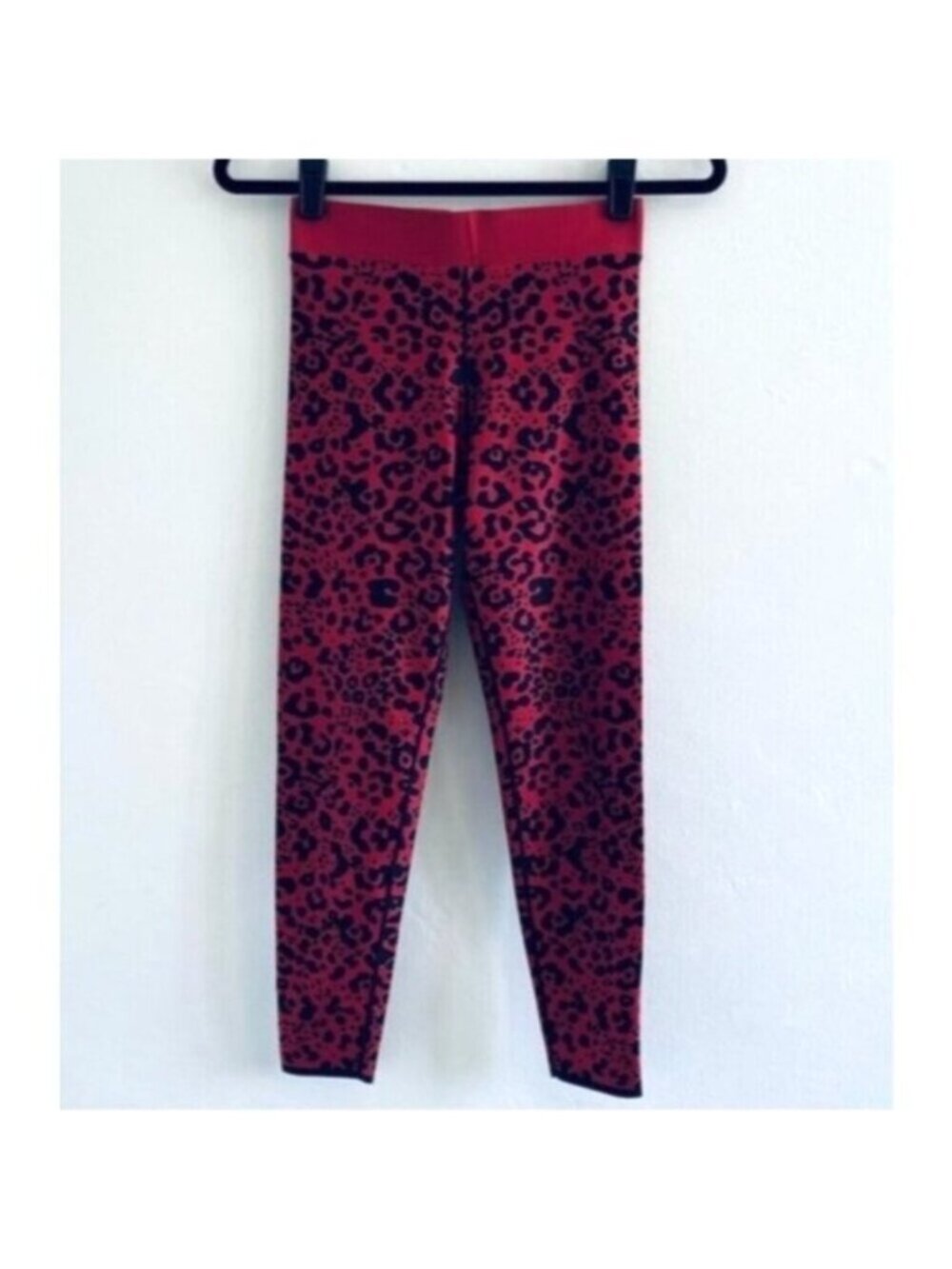 COR by Ultracor Revolve Legging Leopard Animal Print Red Black $177 USA Medium